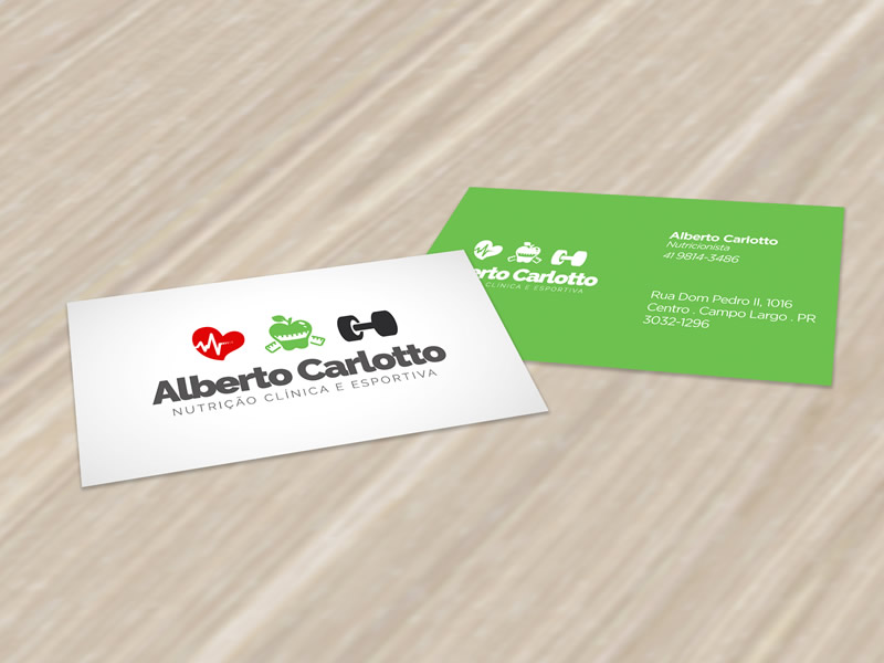 CARTÃO DE VISITA . ALBERTO CARLOTTO